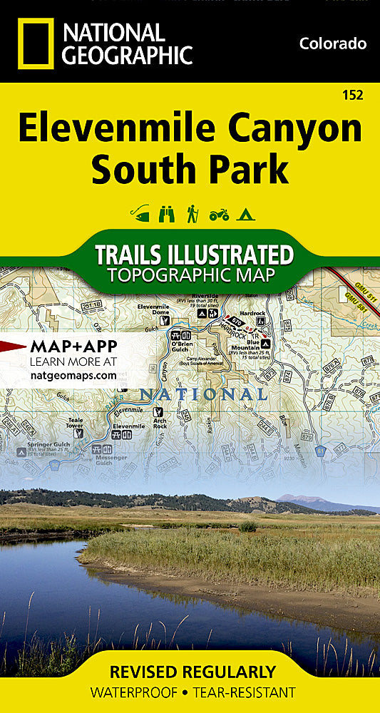 National Geographic Maps Elevenmile Canyon, South Park Map