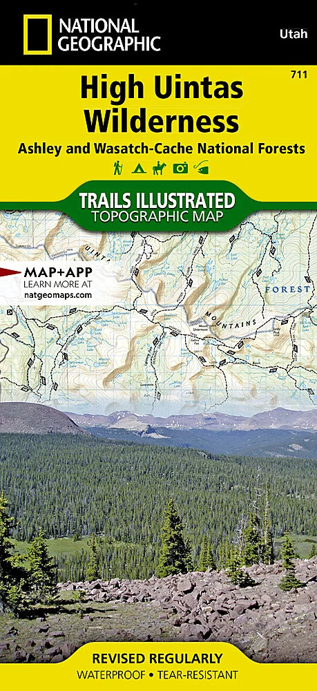 National Geographic Maps High Uintas Wilderness Map (Ashley and Wasatch-Cache National Forests)