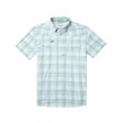 Poncho The Big Sky - Mens Baby Blue and White Plaid