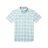Poncho The Big Sky - Mens Baby Blue and White Plaid