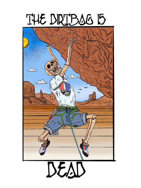 The Climbing Zine The Dirtbag is Dead sticker