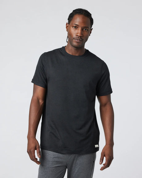 Vuori Ponto Performance Tee - Mens Black Heather
