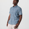 Vuori Short Sleeve Bridge Button Down - Mens Frost Grey Triple
