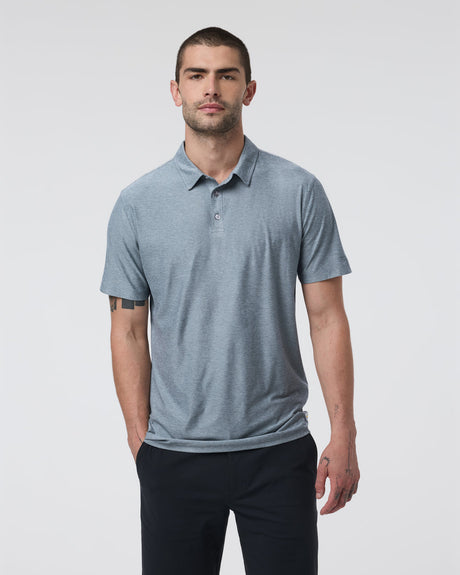 Vuori Strato Tech Polo - Mens Mist Heather / S