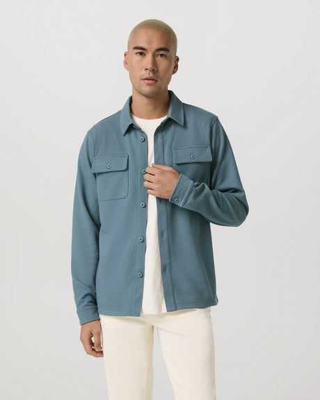 Vuori Waffle Shirt Jacket - Mens Abyss