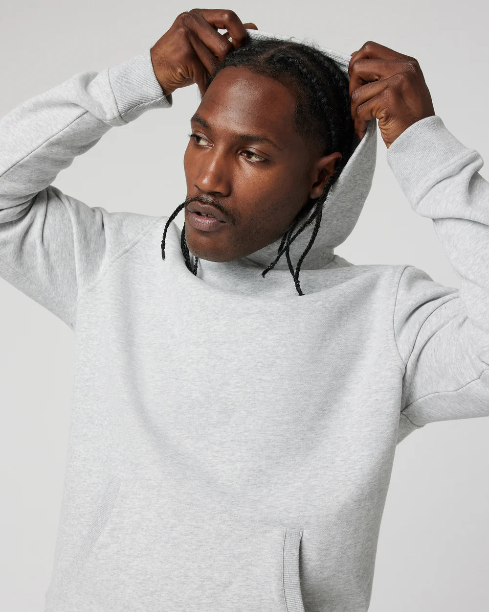 Vuori Seaside Pullover Hoodie -Mens ight Heather Grey / L