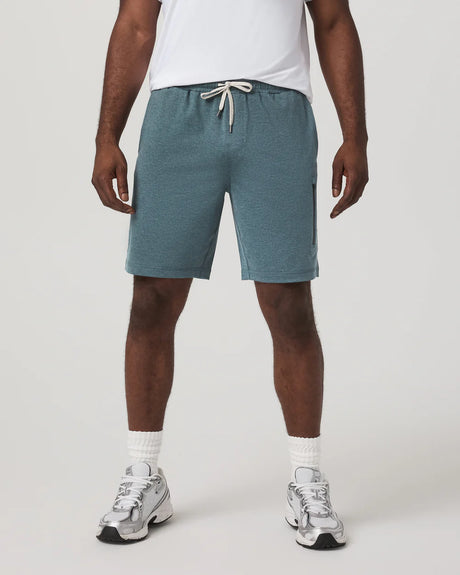 Vuori Sunday Performance Short 8 - Mens Blue Sea Heather