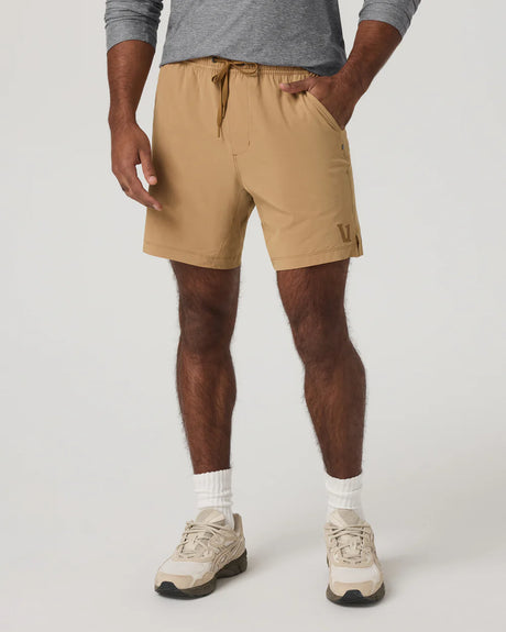 Vuori HardKore Short Lined 7 - Mens Burlap