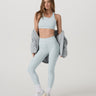 Vuori Elevation Racer Bra - Womens Blue Haze Heather