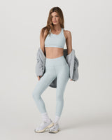 Vuori Elevation Racer Bra - Womens Blue Haze Heather