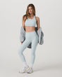 Vuori Elevation Racer Bra - Womens Blue Haze Heather
