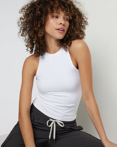 Vuori AllTheFeels Crew Tank - Womens White