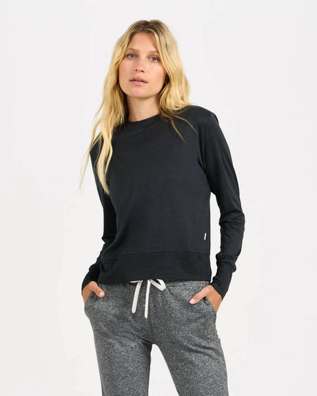 Vuori Daydream Crew - Womens Soft Sky Heather / S