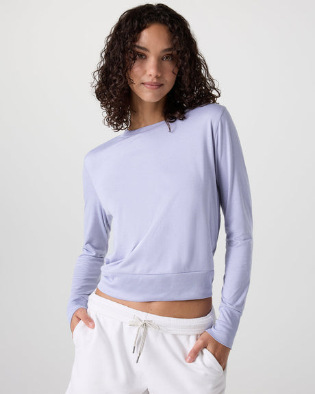 Vuori Daydream Crew - Womens Lavender Mist Heather / XL