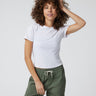 Vuori Short Sleeve Pose Fitted Tee - Womens White