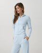 Vuori Halo Mini FZ Hoodie - Womens oft Sky Heather / S