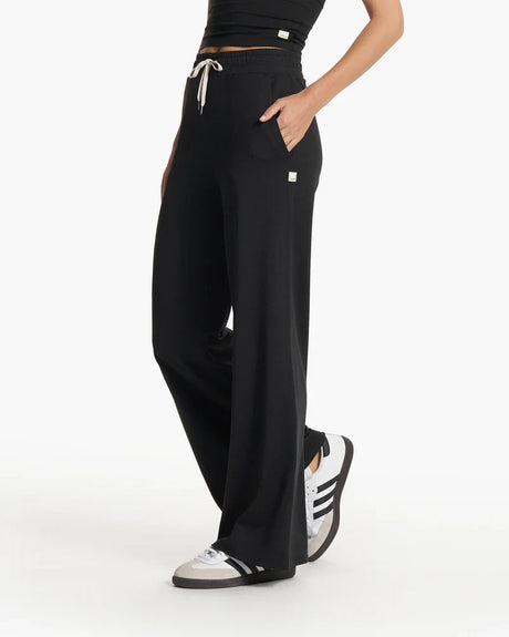 Vuori Halo Essential Wideleg - Womens Black Heather