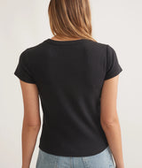 Marine Layer Lexi Rib Sun-In Crew Tee - Womens