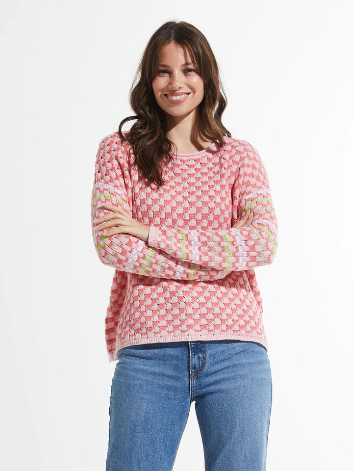 Checked Sweater - Women's