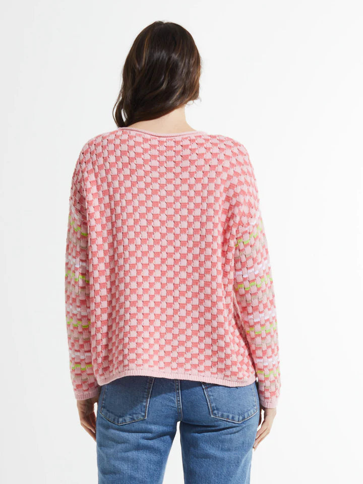 Checked Sweater - Women's