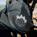 NOSO Patches Black Rose Gray Leaves