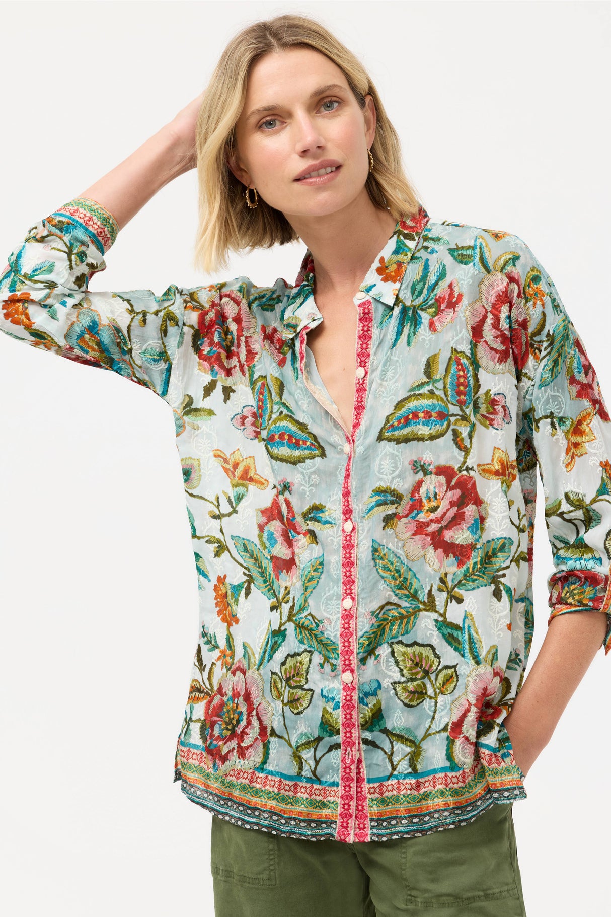 Johnny Was The Audrey Button Up Shirt - Womens Gillian