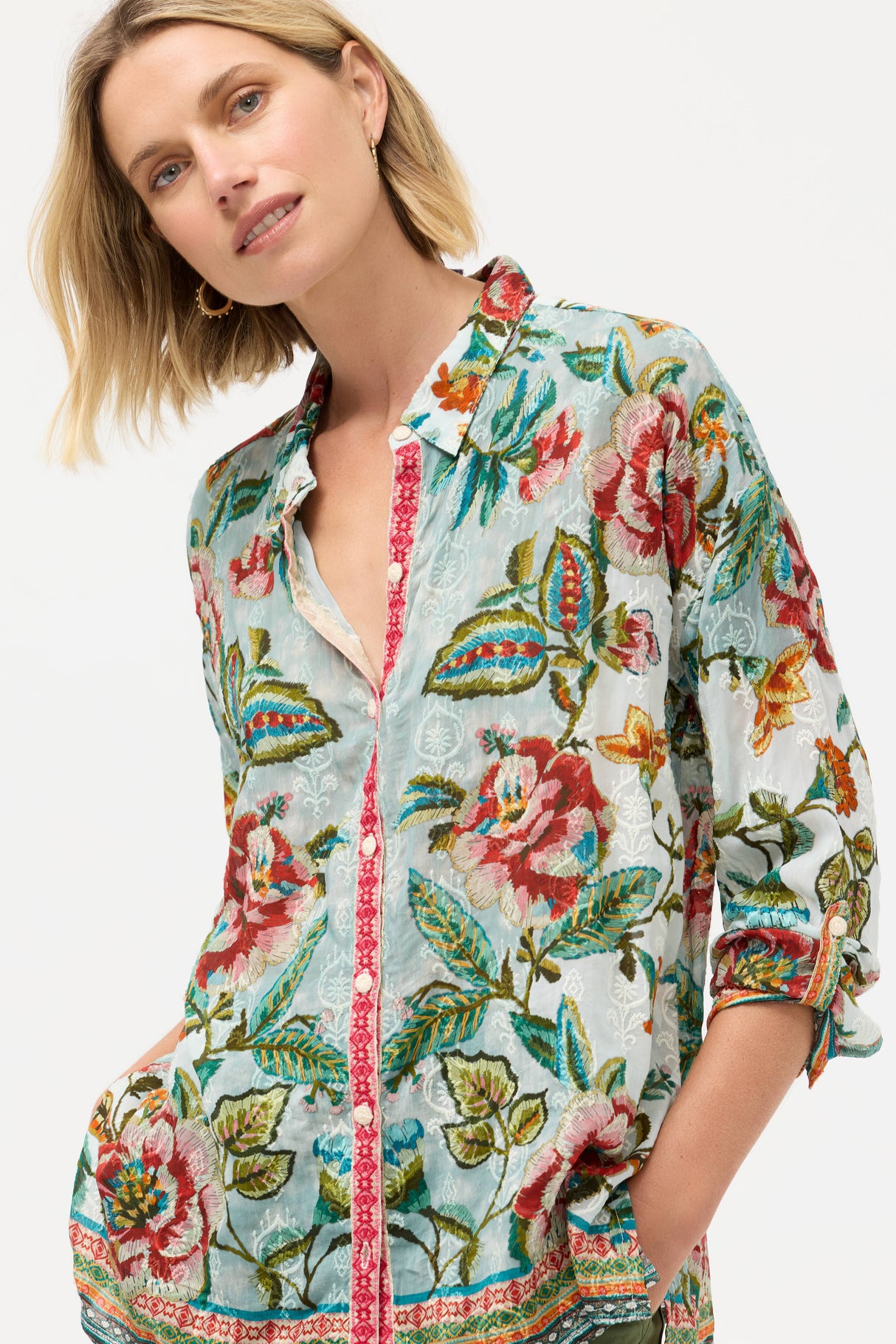 Johnny Was The Audrey Button Up Shirt - Womens