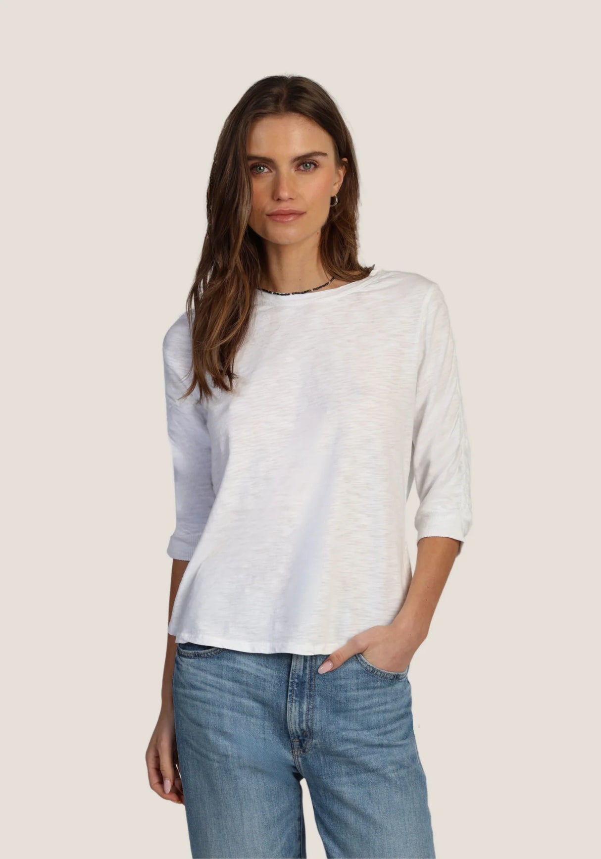 Dylan Julia Knit Shirt - Womens White