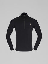 Norrona Femund PureUll Zip Neck - Mens Caviar Black