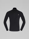 Norrona Femund PureUll Zip Neck - Mens Caviar Black