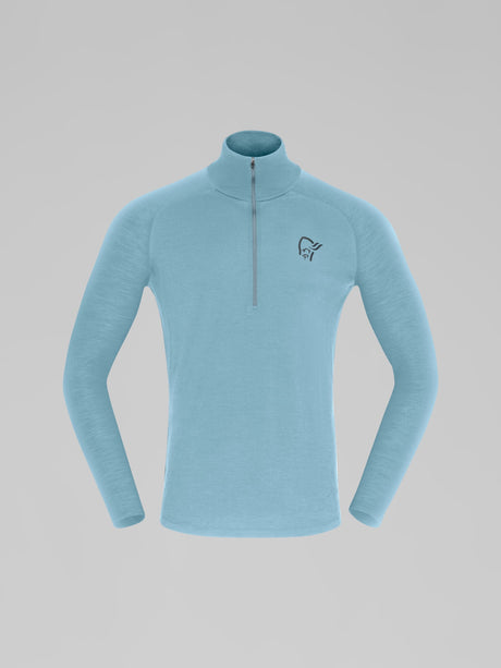 Norrona Femund PureUll Zip Neck - Mens Trooper