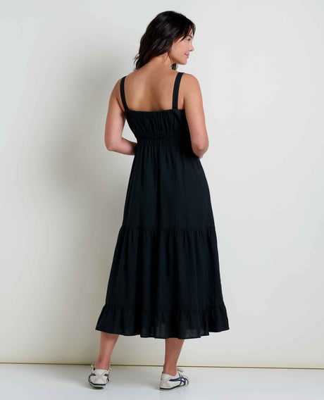 Taj Hemp Tiered Midi Dress - Women's