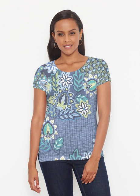 Whimsey Rose Scoop Neck Short Sleeve T-Shirt - Womens Phoebe / L