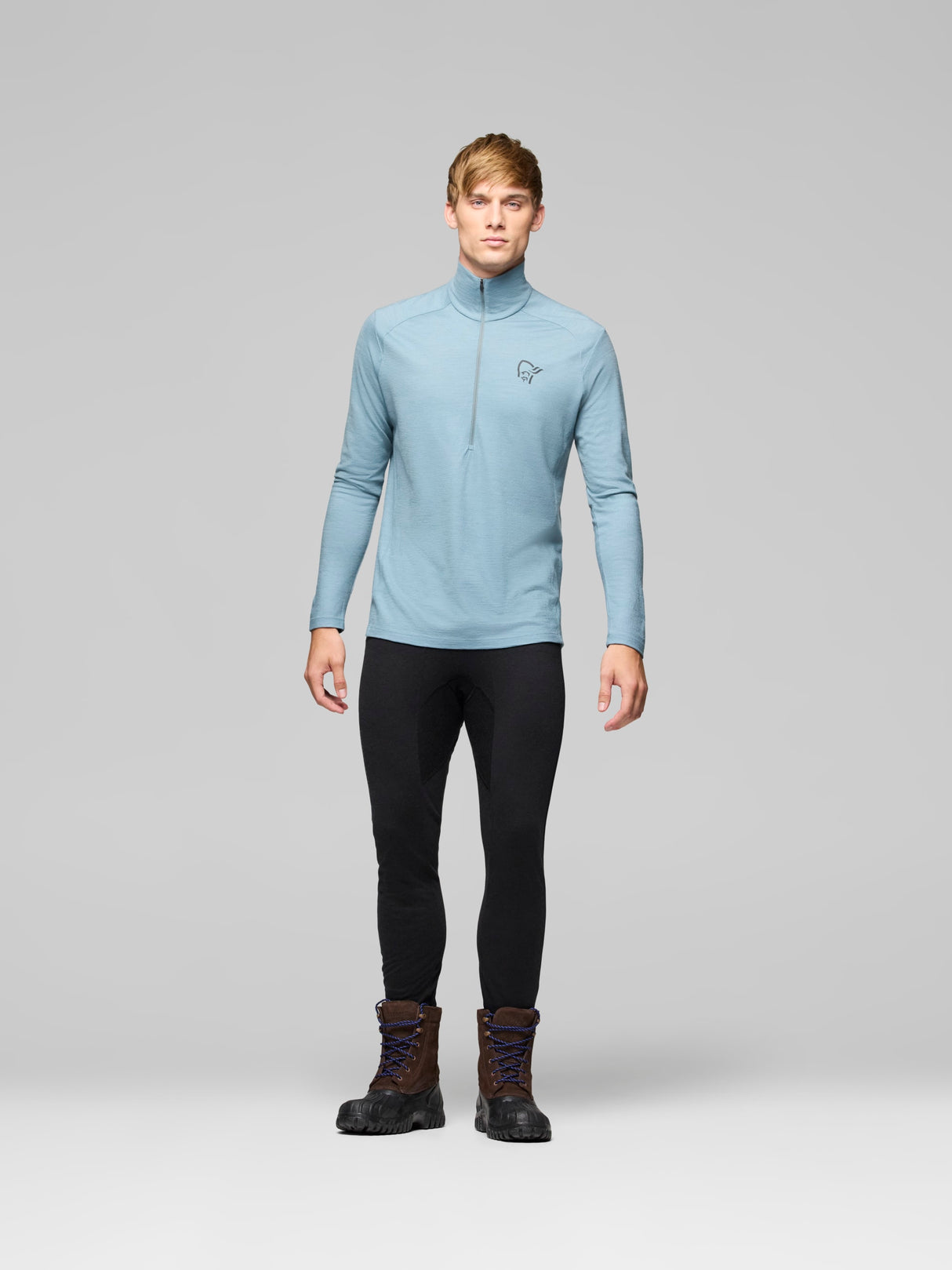 Norrona Femund PureUll Zip Neck - Mens