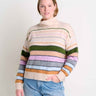 Toad & Co. Toddy T-Neck Sweater - Womens OATMEAL STRIPE / XS