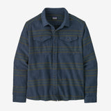 Patagonia Fjord Flannel Shirt - Mens Treelined: Smolder Blue / XXL