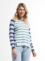 Raglan Stripe Sweater - Women's