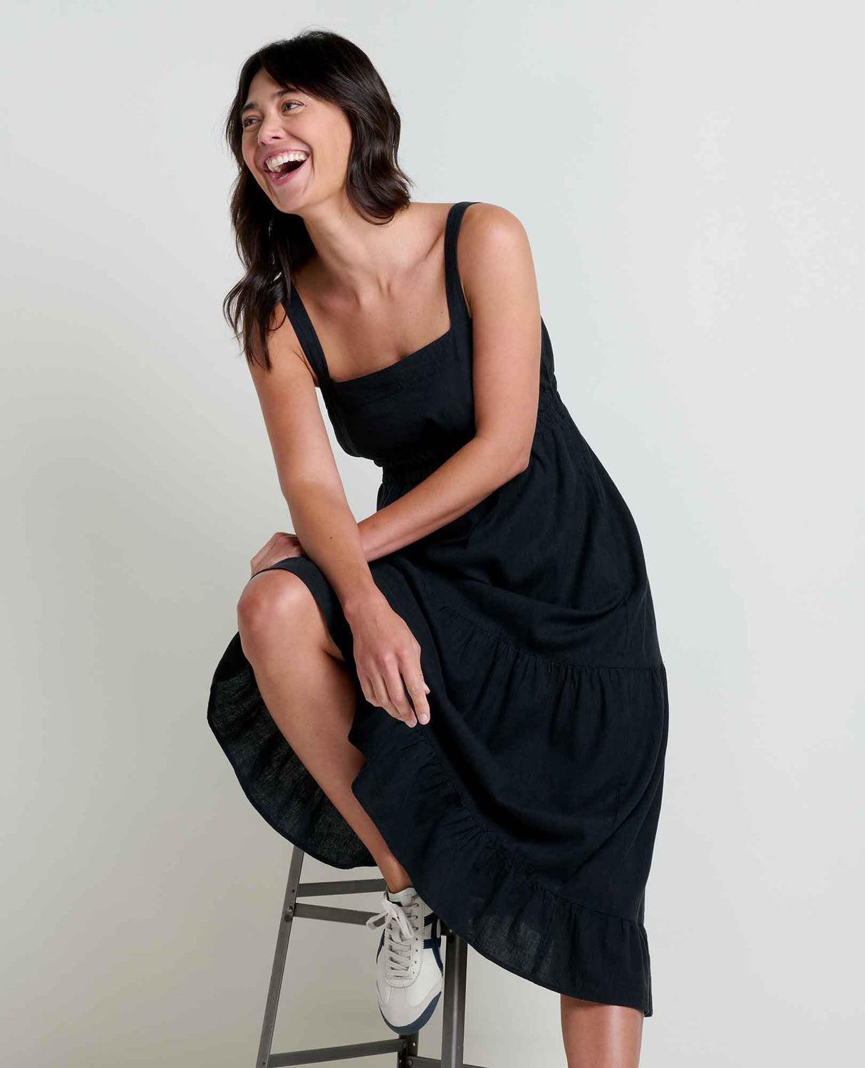 Taj Hemp Tiered Midi Dress - Women's