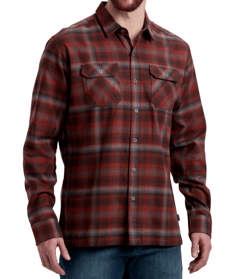 Kuhl Dillingr Flannel Long Sleeve - Mens Dune / XXL