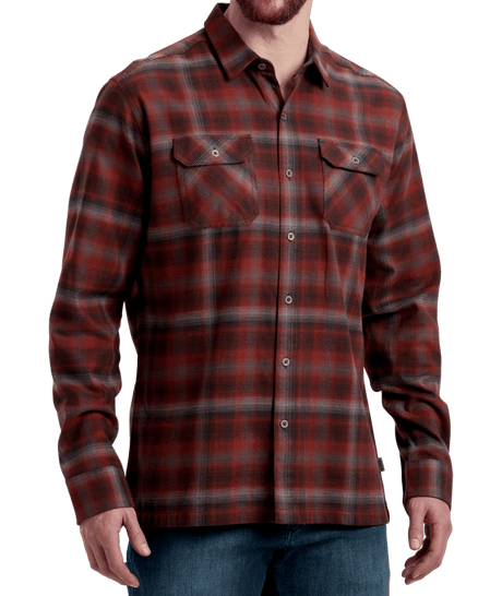 Kuhl Dillingr Flannel Long Sleeve - Mens Dune / XXL