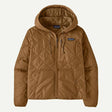 Patagonia Diamond Quilted Bomber Hoody - Womens Deer Brown