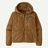 Patagonia Diamond Quilted Bomber Hoody - Womens Deer Brown