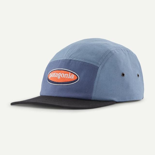 Patagonia Graphic Maclure Hat Oval Logo: Barnacle Blue