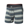 Saxx Vibe Xtra Soft Comfort Boxer Brief - Mens Baja Stripe- Dark Sage
