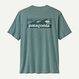 Patagonia Cap Cool Daily Shirt - Boardshort Logo - Mens Blue Sage - Light Blue Sage X-Dye