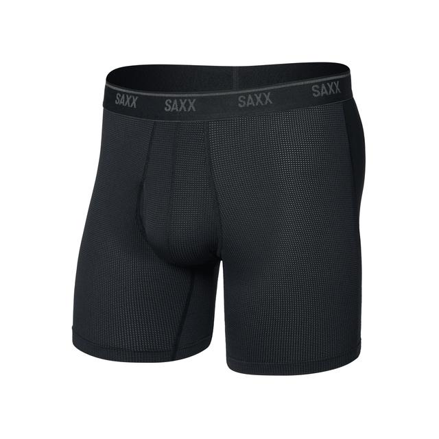 Saxx Quest Quick-Dry Mesh Boxer Brief Black