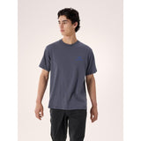 Arcteryx Kragg SL Cotton Bird Word Short Sleeve - Mens Dk Stratus / Fluidity