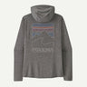 Patagonia Cap Cool Sun Hoody - Peak Visions - Mens Forge Grey - Noble Grey X-Dye