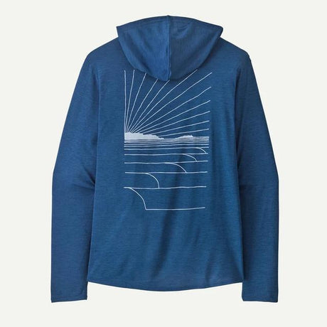 Patagonia Cap Cool Daily Graphic Hoody - Mens Waves Rolling: Clement Blue X-Dye / S