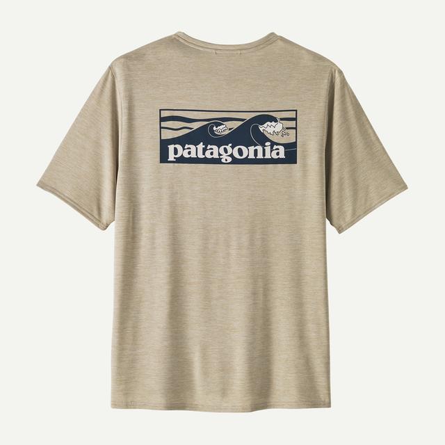 Patagonia Cap Cool Daily Graphic Shirt - Waters - Mens Boardshort Logo Tones: Pumice X-Dye / S